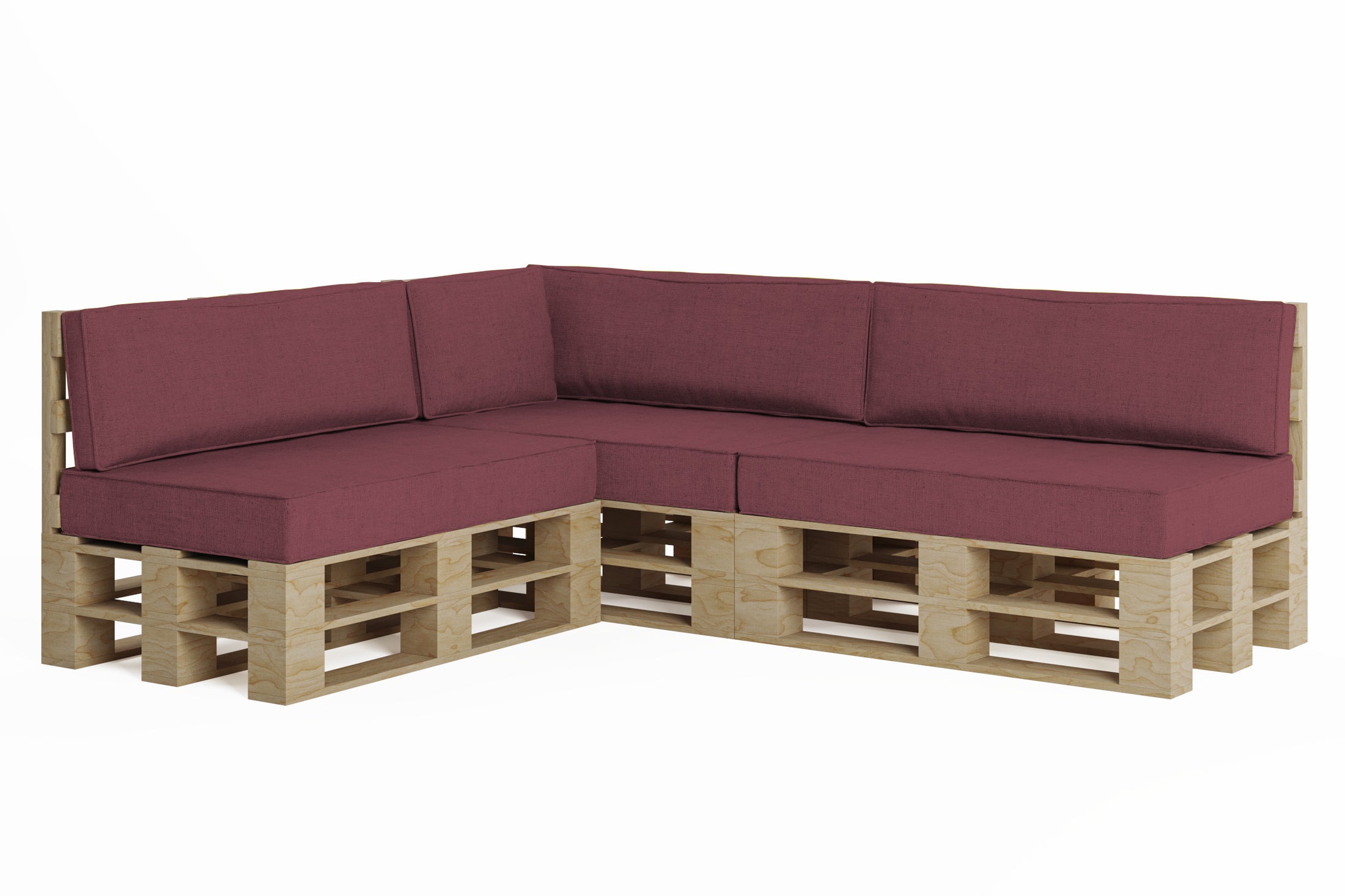 Classic garden cushions for EU pallet furniture