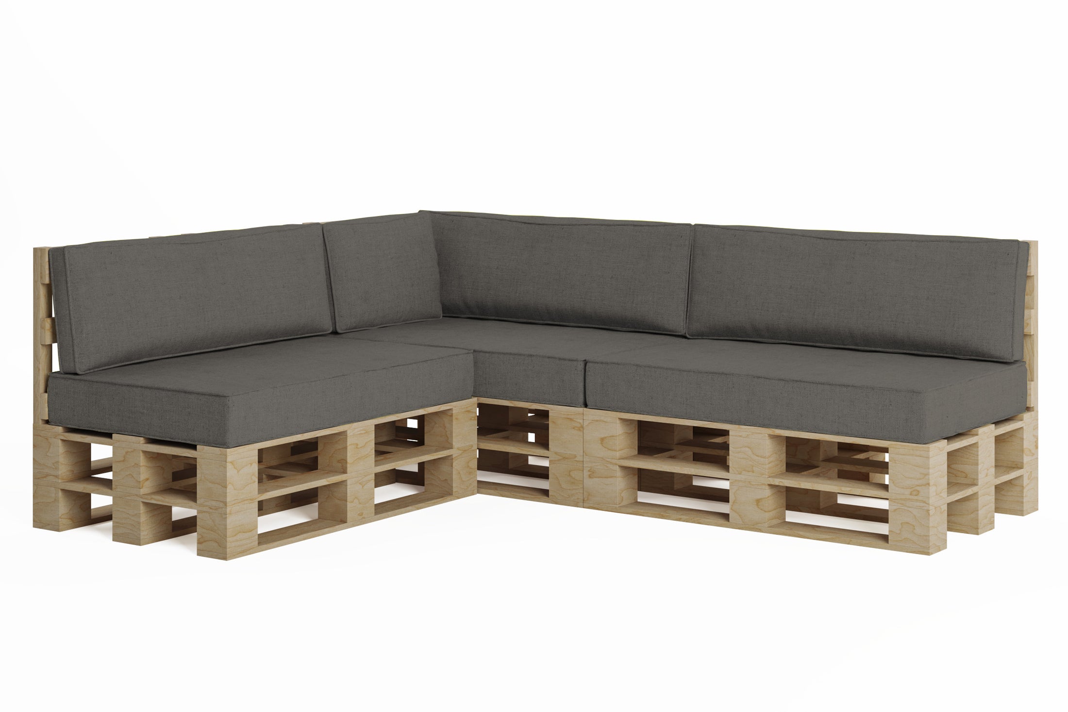 Classic garden cushions for EU pallet furniture