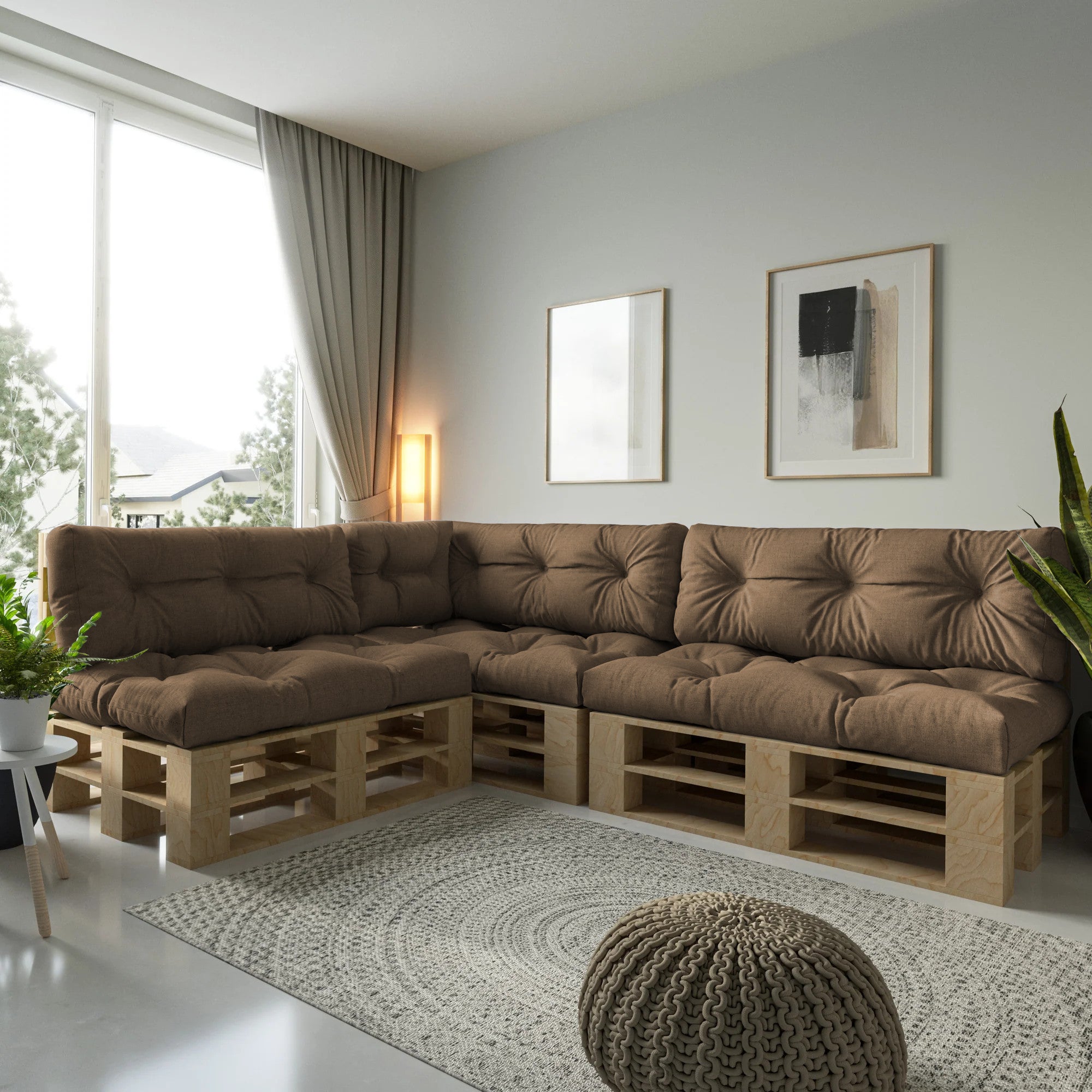 Garden cushions for EU pallet furniture -  OSLO