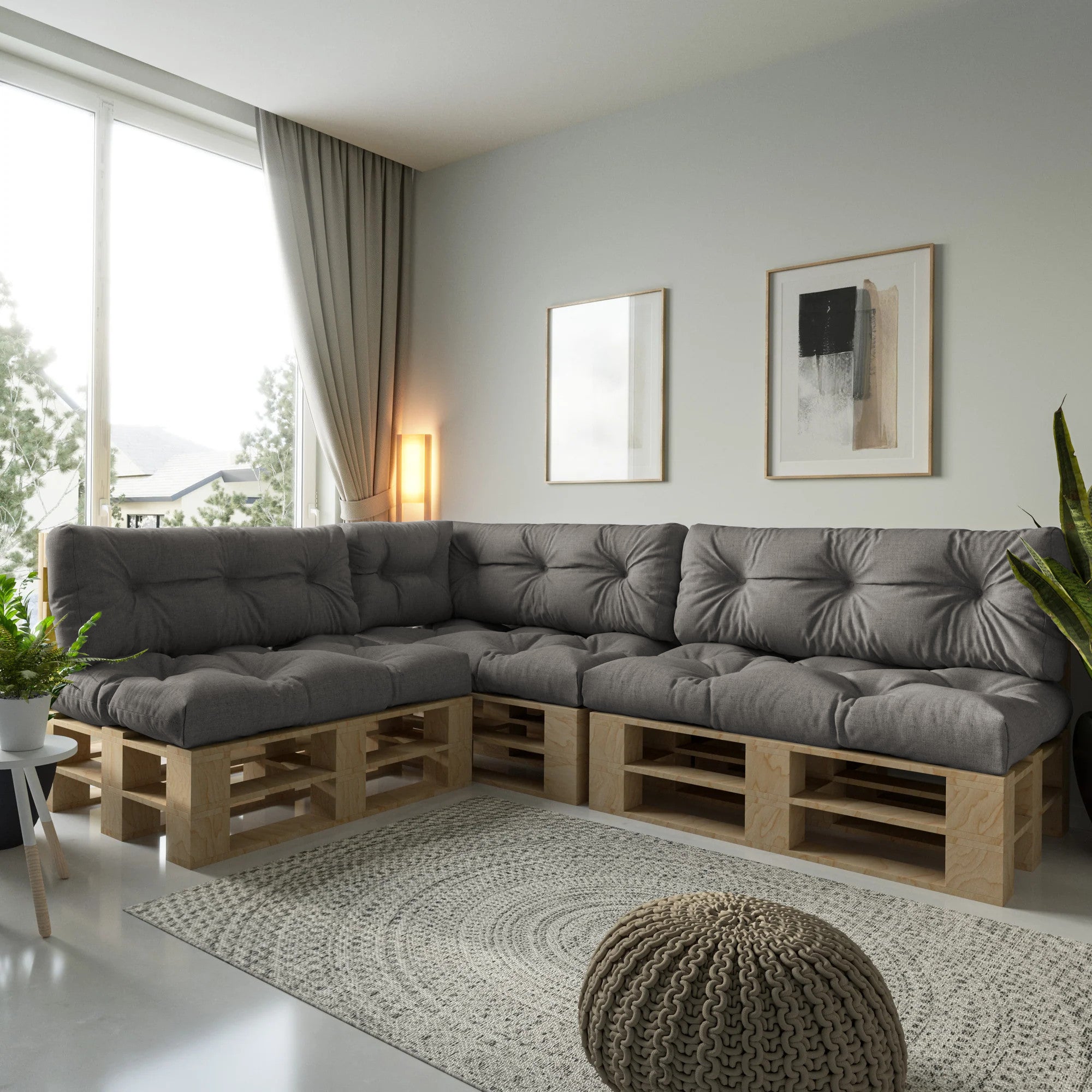 Garden cushions for EU pallet furniture -  OSLO