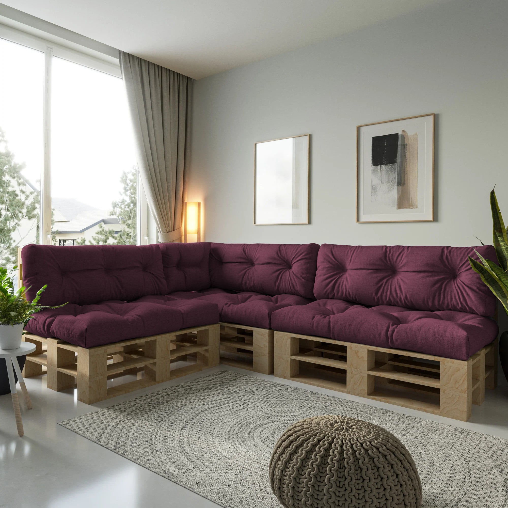 Garden cushions for EU pallet furniture -  OSLO