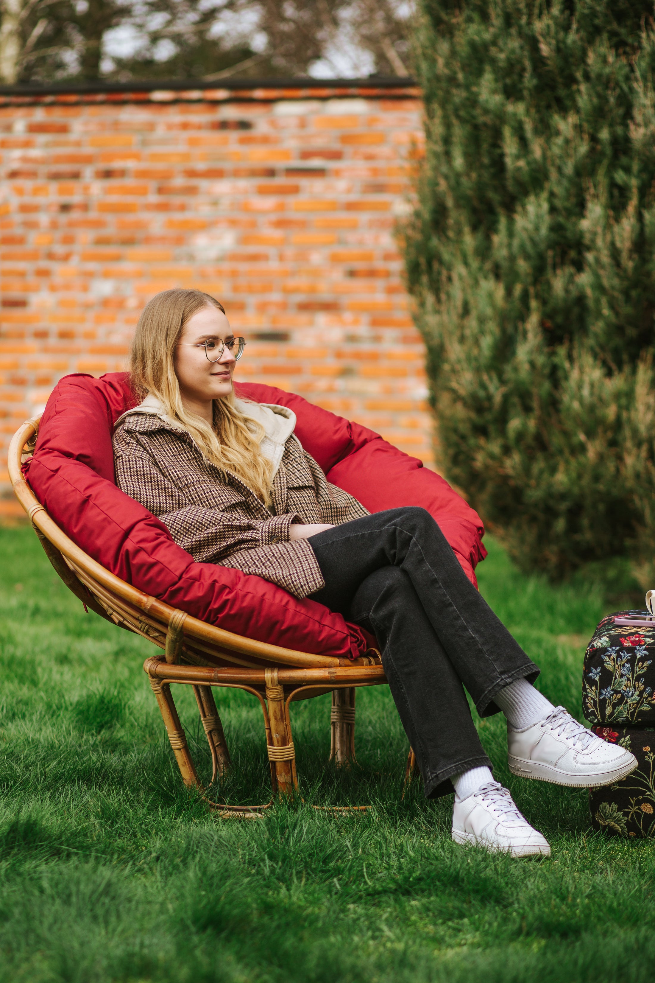 Round cushion for PAPASAN waterproof