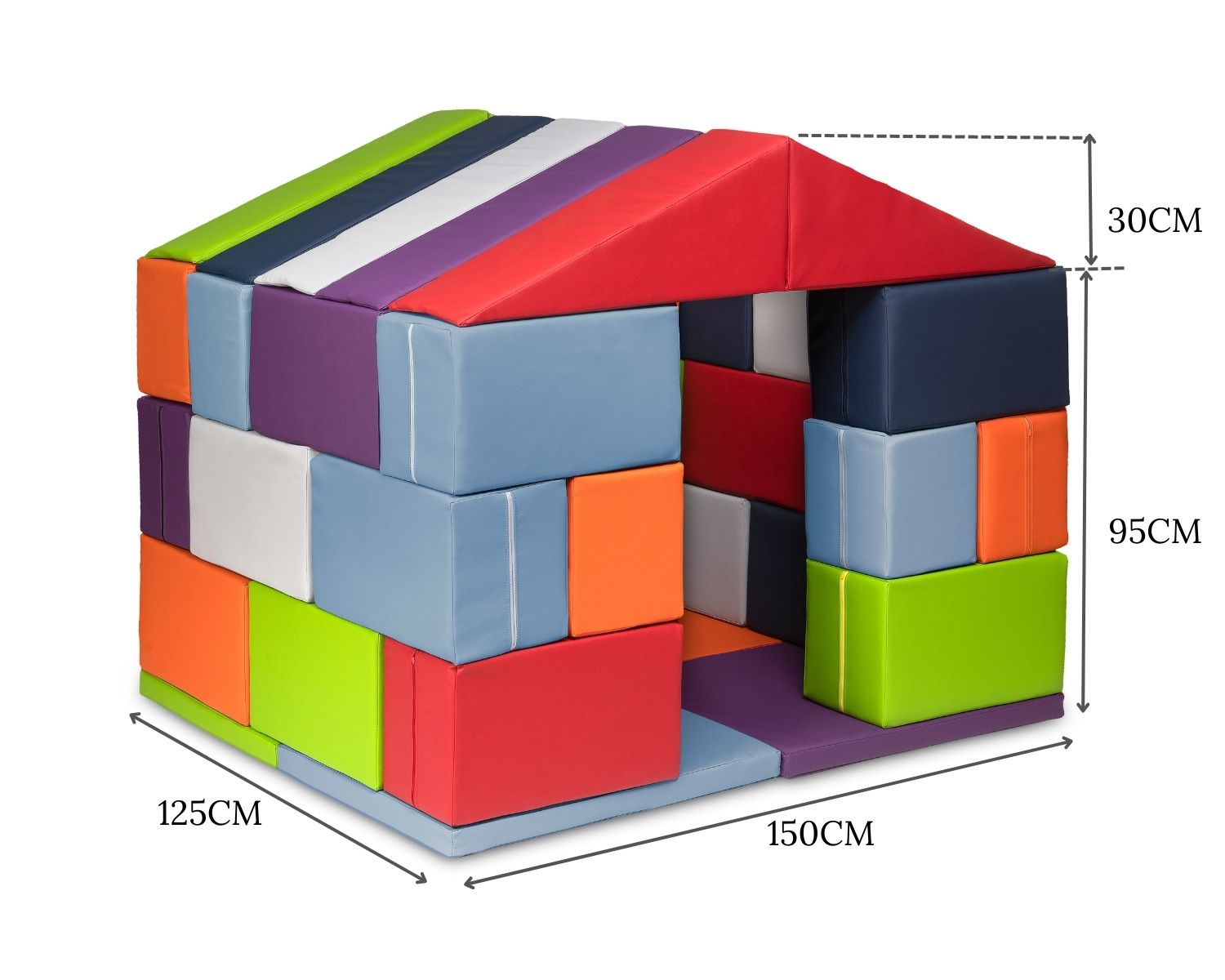 Foam blocks house