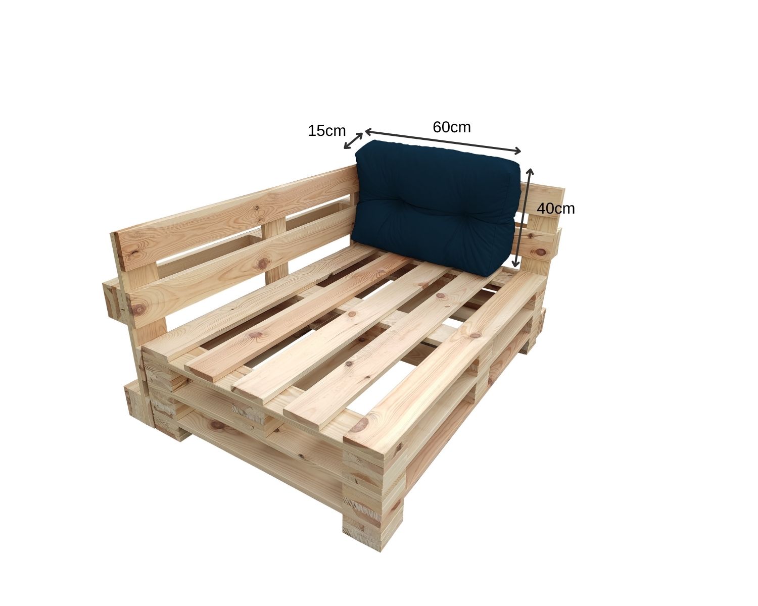 Garden cushions for EU pallet furniture OSLO - UV resistant