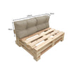 Load image into Gallery viewer, OUTLET Garden cushions for EU pallet furniture OSLO - UV resistant
